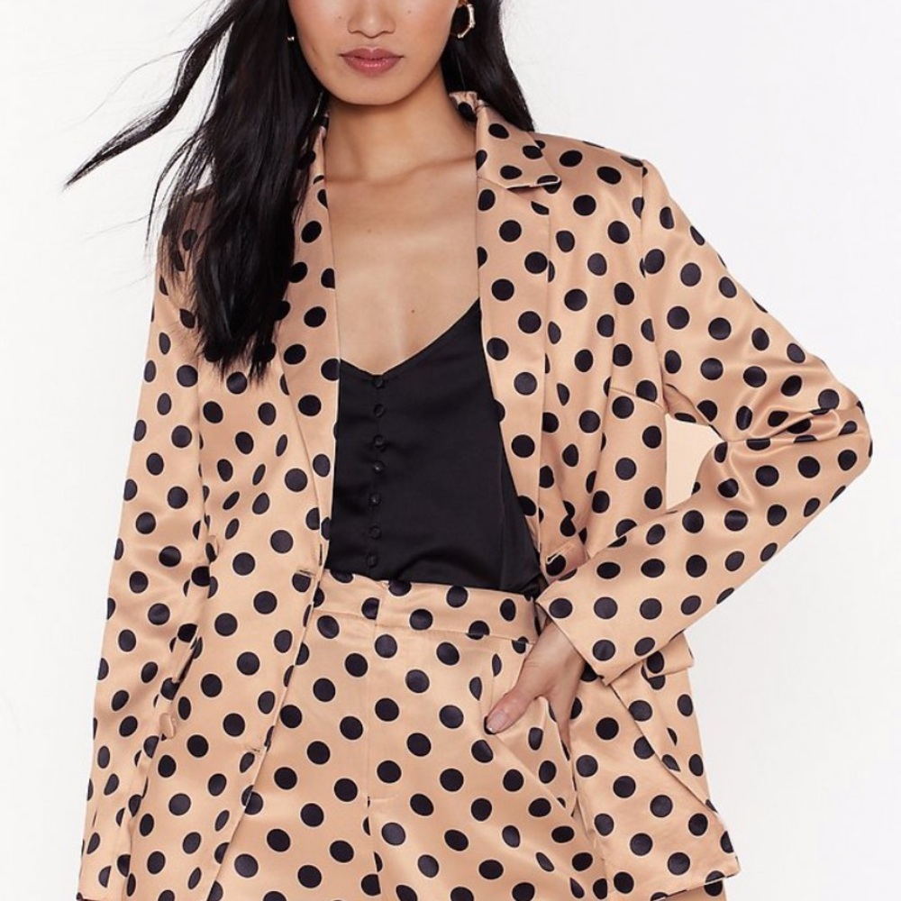 Nasty Gal Polka Dot Blazer NWOT! Steam b4 ship!